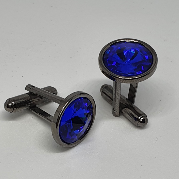 Gemelos con cristales Swarovski MAJESTIC BLUE