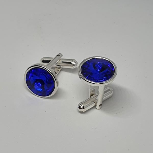 Gemelos con cristales Swarovski MAJESTIC BLUE