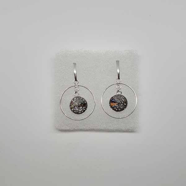 Pendientes con cristales de marca austriaca CRISTAL SILVER PAT