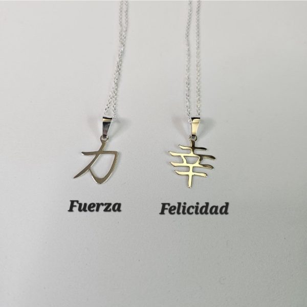 Colgante de caracter chino "Fuerza".  Amuleto de Energía Positiva - Imagen 8