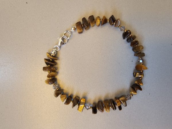 Pulsera de Ojo de Tigre en Plata 925 – Joyería Artesanal de Piedras Naturales - Imagen 3