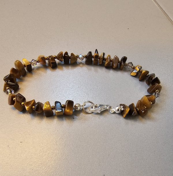 Pulsera de Ojo de Tigre en Plata 925 – Joyería Artesanal de Piedras Naturales